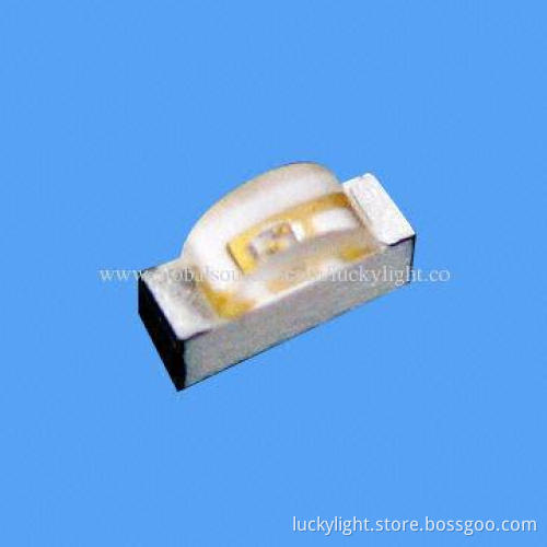 White SMD LED, 2mm, 1204 Package with Right Lens Pure Green, LED Chip